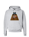 Anime Cat Loves Sushi Hoodie Sweatshirt by TooLoud-Hoodie-TooLoud-AshGray-Small-Davson Sales