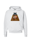 Anime Cat Loves Sushi Hoodie Sweatshirt  by TooLoud