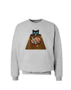 Anime Cat Loves Sushi Sweatshirt by TooLoud-Sweatshirts-TooLoud-AshGray-Small-Davson Sales