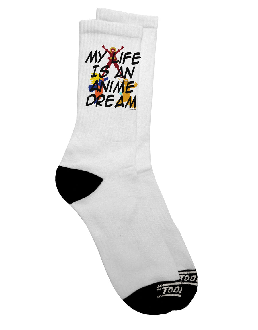 Anime Dream Adult Crew Socks - A Captivating Addition to Your Wardrobe by TooLoud-Socks-TooLoud-White-Ladies-4-6-Davson Sales