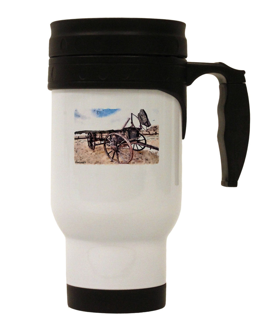 Antique Vehicle Stainless Steel 14oz Travel Mug-Travel Mugs-TooLoud-White-Davson Sales