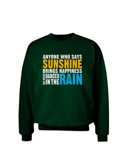 Anyone Who Says Sunshine Inspirational Quote Adult Dark Sweatshirt-Sweatshirts-TooLoud-Deep-Forest-Green-Small-Davson Sales