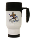 Aquarius Color Illustration Stainless Steel 14oz Travel Mug-Travel Mugs-TooLoud-White-Davson Sales