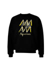 Aquarius Symbol Adult Dark Sweatshirt-Sweatshirts-TooLoud-Black-Small-Davson Sales