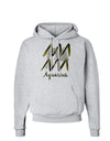 Aquarius Symbol Hoodie Sweatshirt-Hoodie-TooLoud-AshGray-Small-Davson Sales