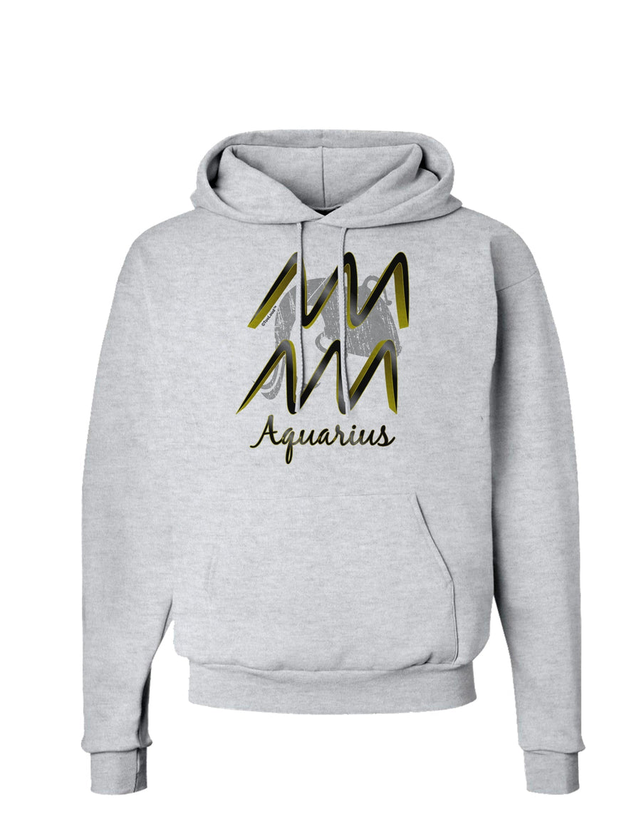 Aquarius Symbol Hoodie Sweatshirt-Hoodie-TooLoud-White-Small-Davson Sales