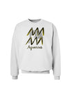 Aquarius Symbol Sweatshirt-Sweatshirts-TooLoud-White-Small-Davson Sales