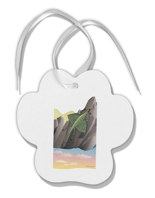 Archaopteryx - Without Name Paw Print Shaped Ornament by TooLoud-Ornament-TooLoud-White-Davson Sales