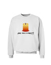 Are You A Virgin - Black Flame Candle Sweatshirt by TooLoud-Sweatshirts-TooLoud-White-Small-Davson Sales