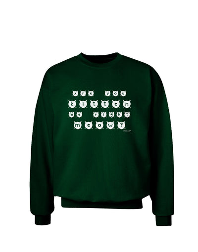 Are You Kitten Me Right Meow Cats Adult Dark Sweatshirt-Sweatshirts-TooLoud-Deep-Forest-Green-Small-Davson Sales