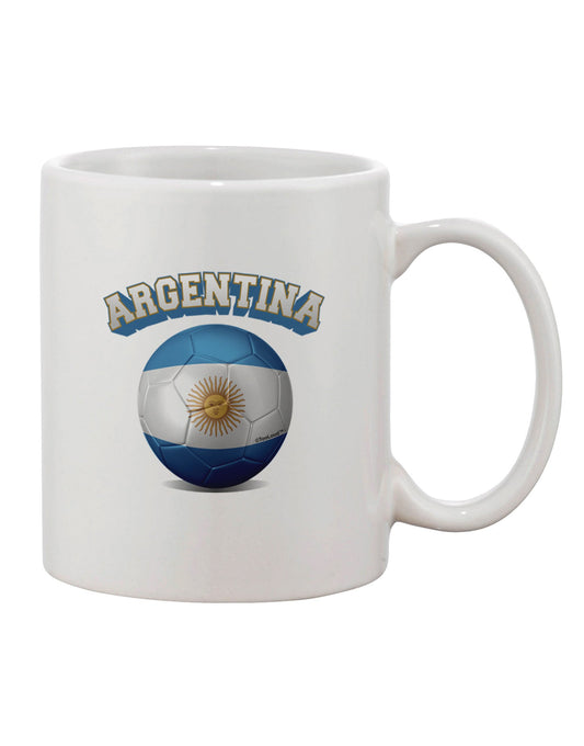 Argentina Soccer Ball Flag Printed Coffee Mug - TooLoud-11 OZ Coffee Mug-TooLoud-White-Davson Sales