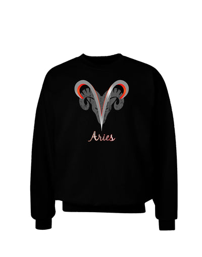 Aries Symbol Adult Dark Sweatshirt-Sweatshirts-TooLoud-Black-Small-Davson Sales