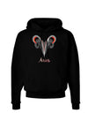 Aries Symbol Dark Hoodie Sweatshirt-Hoodie-TooLoud-Black-Small-Davson Sales