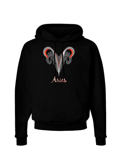 Aries Symbol Dark Hoodie Sweatshirt-Hoodie-TooLoud-Black-Small-Davson Sales