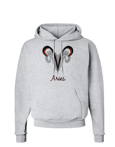 Aries Symbol Hoodie Sweatshirt-Hoodie-TooLoud-AshGray-Small-Davson Sales