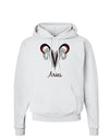 Aries Symbol Hoodie Sweatshirt-Hoodie-TooLoud-White-Small-Davson Sales