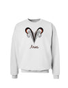 Aries Symbol Sweatshirt-Sweatshirts-TooLoud-White-Small-Davson Sales