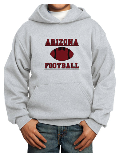 Arizona Football Youth Hoodie Pullover Sweatshirt by TooLoud-Youth Hoodie-TooLoud-Ash-XS-Davson Sales