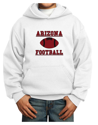 Arizona Football Youth Hoodie Pullover Sweatshirt by TooLoud-Youth Hoodie-TooLoud-White-XS-Davson Sales