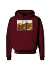 Arizona Mountains Watercolor Dark Hoodie Sweatshirt-Hoodie-TooLoud-Maroon-Small-Davson Sales