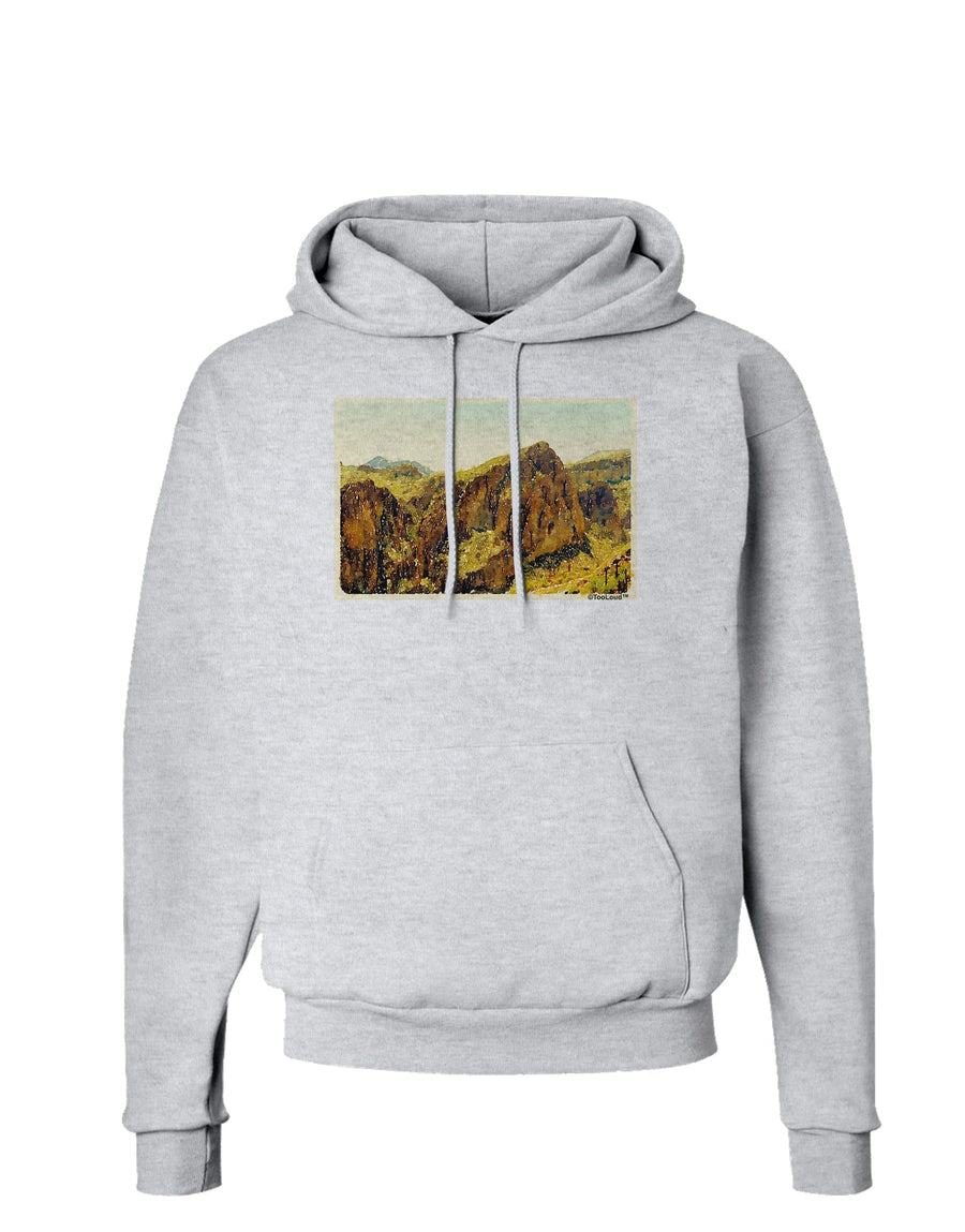 Arizona Mountains Watercolor Hoodie Sweatshirt-Hoodie-TooLoud-White-Small-Davson Sales