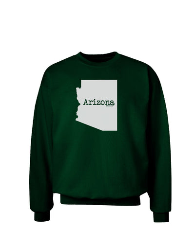 Arizona - United States Shape Adult Dark Sweatshirt by TooLoud-Sweatshirts-TooLoud-Deep-Forest-Green-Small-Davson Sales