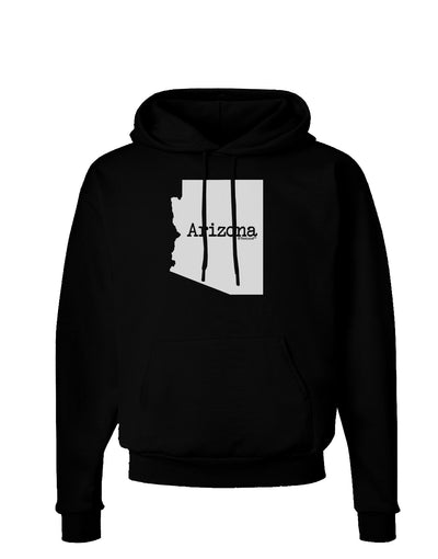 Arizona - United States Shape Dark Hoodie Sweatshirt by TooLoud-Hoodie-TooLoud-Black-Small-Davson Sales