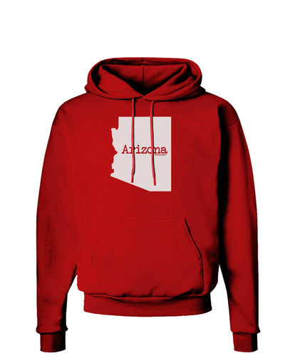 Arizona - United States Shape Dark Hoodie Sweatshirt by TooLoud-Hoodie-TooLoud-Red-Small-Davson Sales