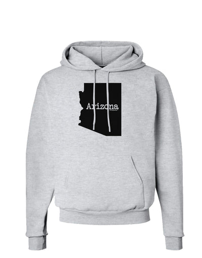 Arizona - United States Shape Hoodie Sweatshirt by TooLoud-Hoodie-TooLoud-AshGray-Small-Davson Sales