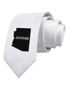 Arizona - United States Shape Printed White Necktie by TooLoud