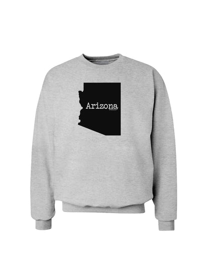 Arizona - United States Shape Sweatshirt by TooLoud-Sweatshirts-TooLoud-AshGray-Small-Davson Sales