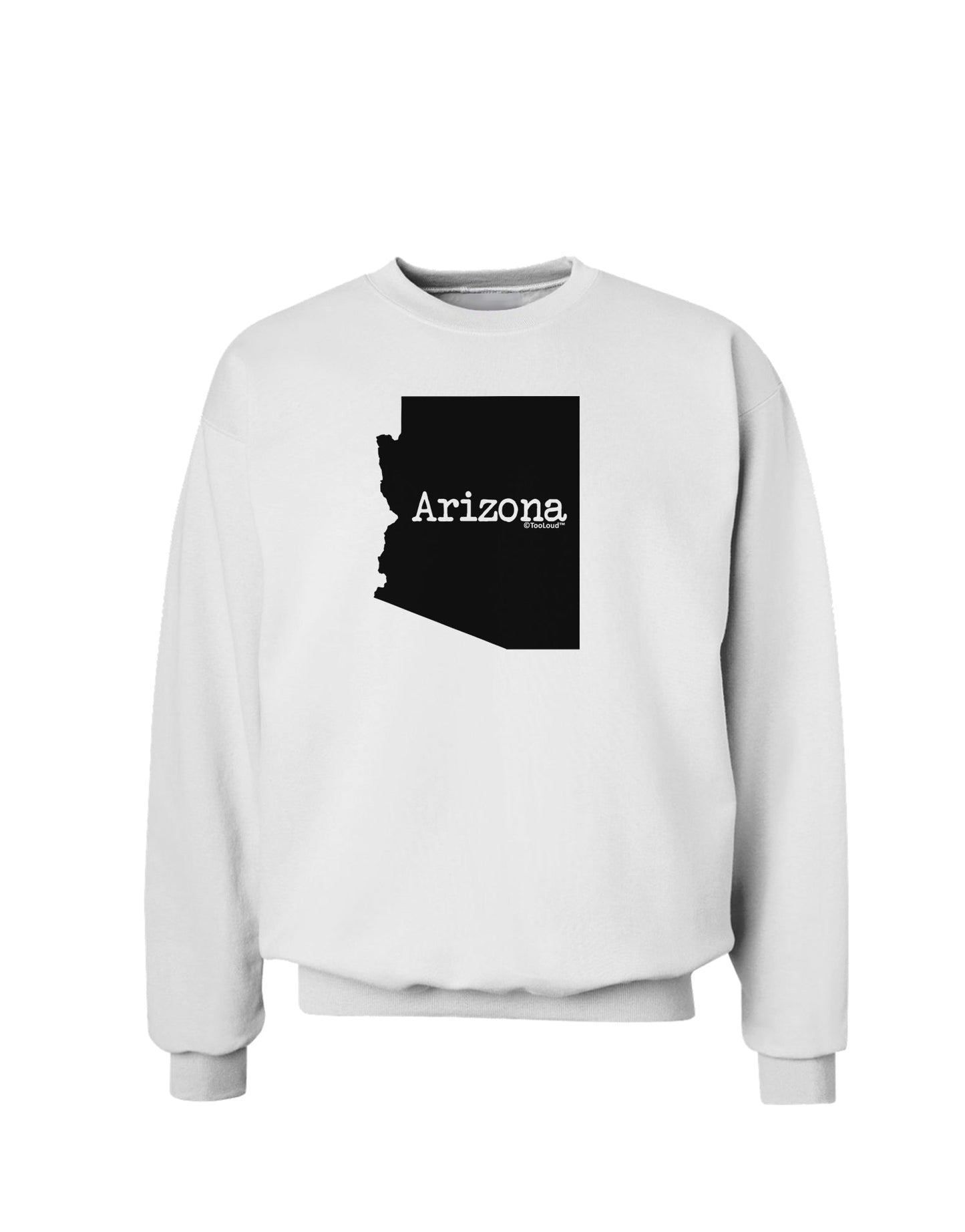 Arizona - United States Shape Sweatshirt by TooLoud-Sweatshirts-TooLoud-White-Small-Davson Sales