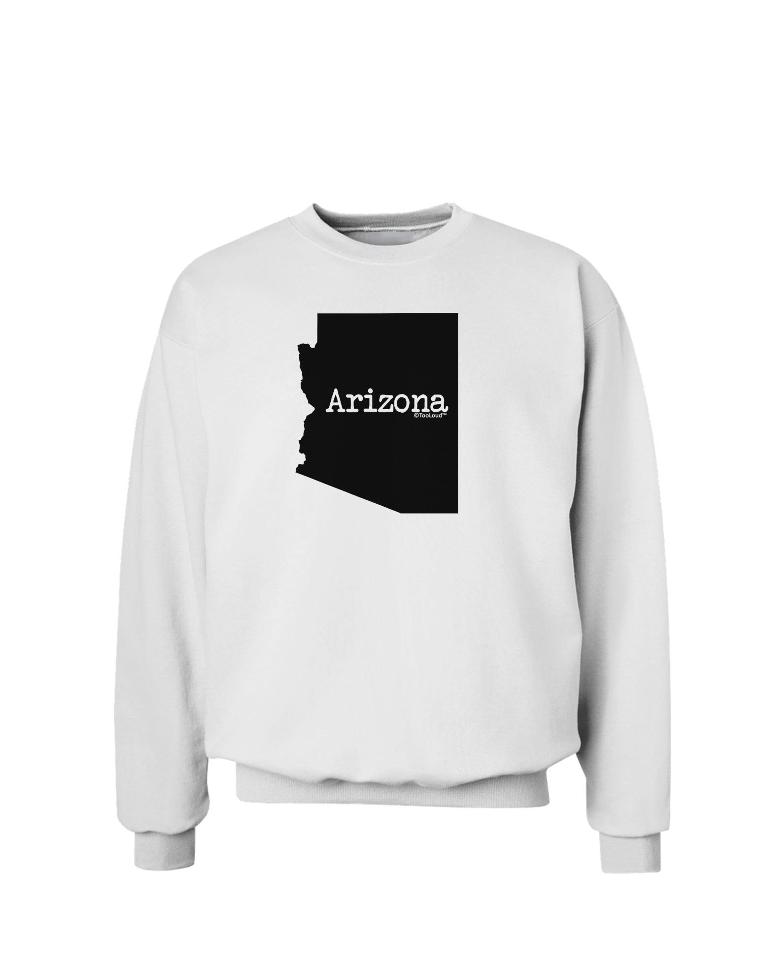 Arizona - United States Shape Sweatshirt by TooLoud-Sweatshirts-TooLoud-White-Small-Davson Sales