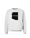 Arizona - United States Shape Sweatshirt by TooLoud-Sweatshirts-TooLoud-White-Small-Davson Sales