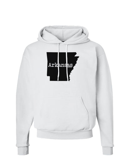 Arkansas - United States Shape Hoodie Sweatshirt by TooLoud-Hoodie-TooLoud-White-Small-Davson Sales