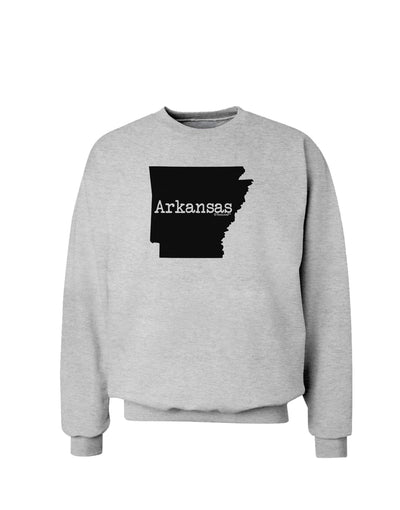 Arkansas - United States Shape Sweatshirt by TooLoud-Sweatshirts-TooLoud-AshGray-Small-Davson Sales