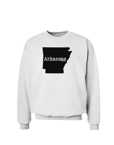 Arkansas - United States Shape Sweatshirt by TooLoud-Sweatshirts-TooLoud-White-Small-Davson Sales