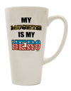 Armed Forces 16 Ounce Conical Latte Coffee Mug - Expertly Crafted for Heroic Daughters by TooLoud-Conical Latte Mug-TooLoud-White-Davson Sales