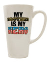 Armed Forces 16 Ounce Conical Latte Coffee Mug - Expertly Crafted for Heroic Sips by TooLoud