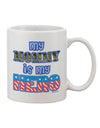 Armed Forces Blue Printed 11 oz Coffee Mug - A Tribute to Heroic Mothers by TooLoud-11 OZ Coffee Mug-TooLoud-White-Davson Sales