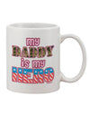 Armed Forces Pink Printed 11 oz Coffee Mug - A Tribute to Heroic Dads by TooLoud-11 OZ Coffee Mug-TooLoud-White-Davson Sales