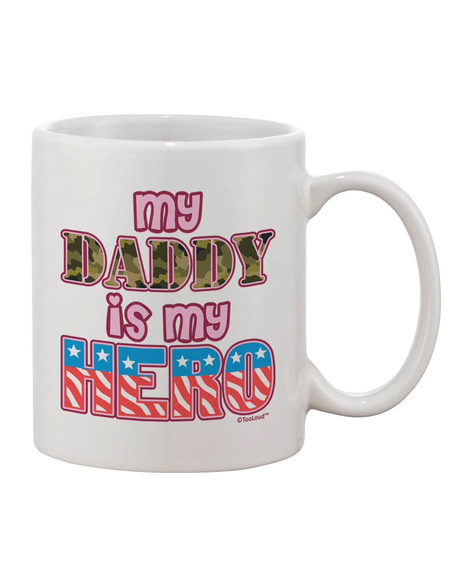 Armed Forces Pink Printed 11 oz Coffee Mug - A Tribute to Heroic Dads by TooLoud-11 OZ Coffee Mug-TooLoud-White-Davson Sales