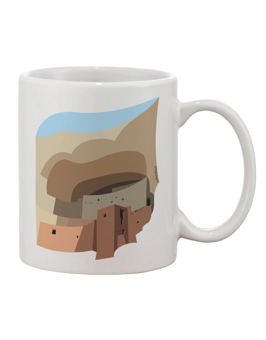 Artistic Montezuma Castle 11 oz Coffee Mug - TooLoud-11 OZ Coffee Mug-TooLoud-White-Davson Sales