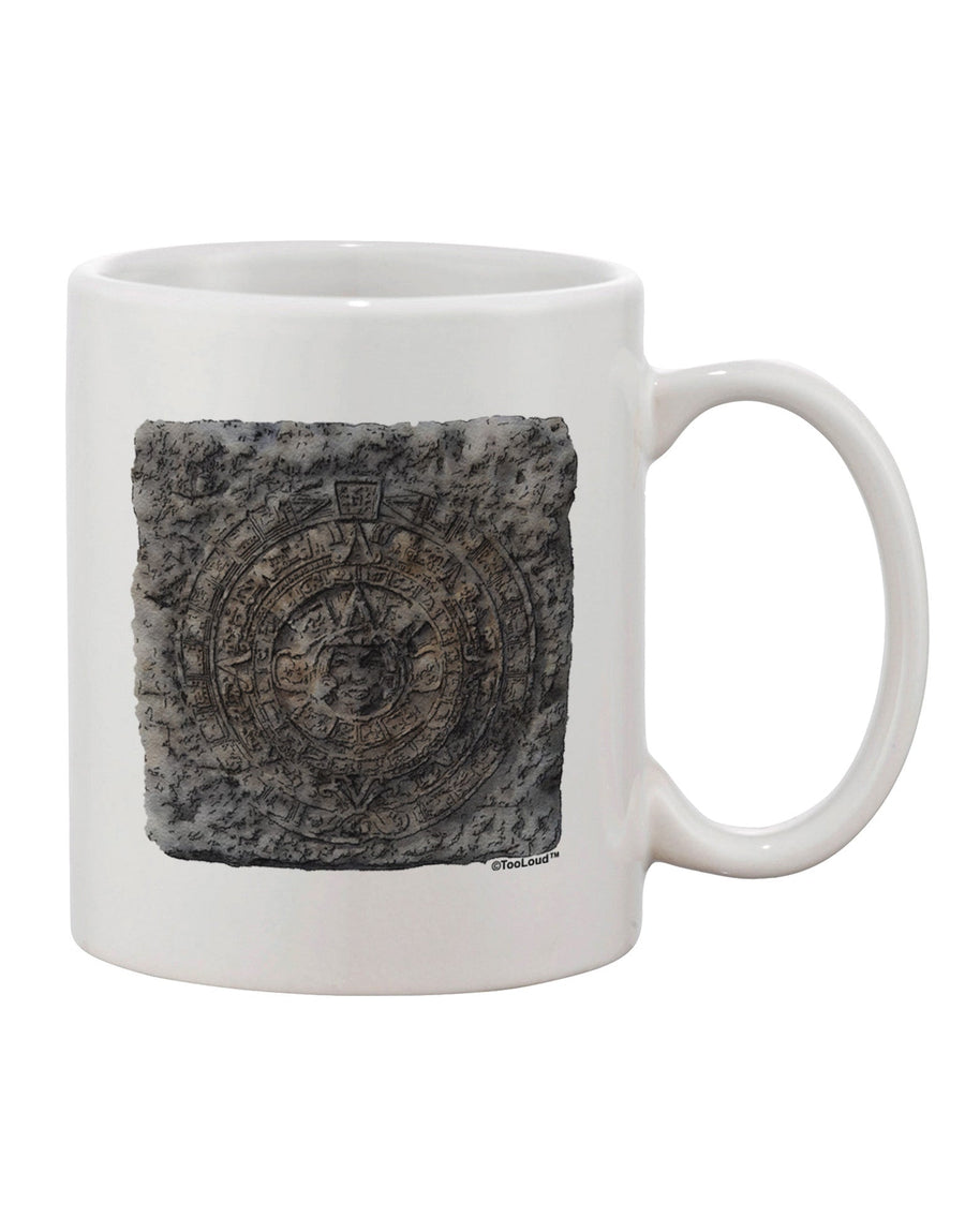 Artistic Stone Carving Watercolor Printed 11 oz Coffee Mug - Exquisite Drinkware TooLoud-11 OZ Coffee Mug-TooLoud-White-Davson Sales