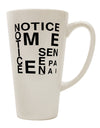 Artistic Text Conical Latte Coffee Mug - A Captivating Choice for Discerning Drinkware Enthusiasts TooLoud-Conical Latte Mug-TooLoud-White-Davson Sales