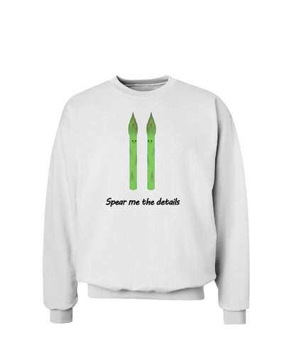 Asparagus - Spear Me the Details Sweatshirt-Sweatshirts-TooLoud-White-Small-Davson Sales