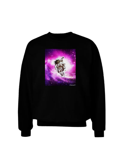 Astronaut Cat Adult Dark Sweatshirt-Sweatshirts-TooLoud-Black-Small-Davson Sales