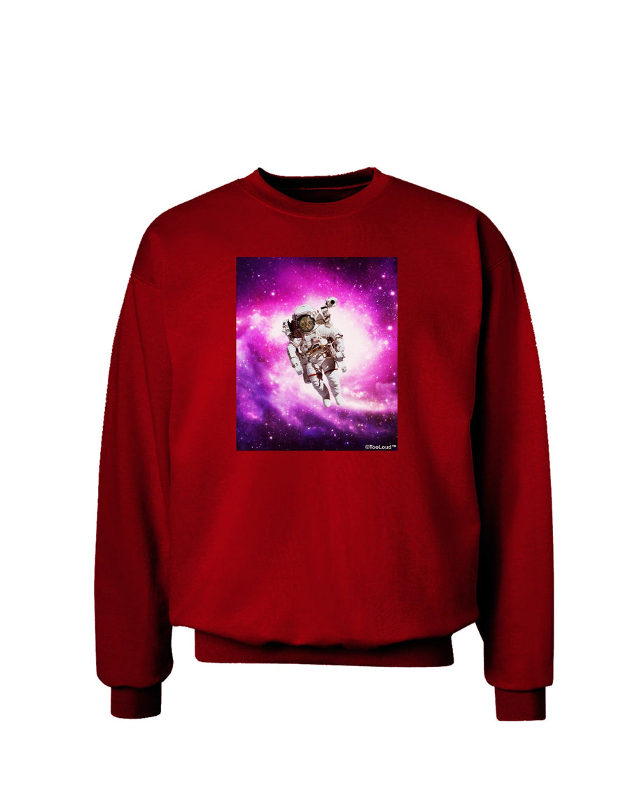 Astronaut Cat Adult Dark Sweatshirt-Sweatshirts-TooLoud-Black-Small-Davson Sales