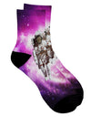 Astronaut Cat All Over Print Adult Short Socks - TooLoud-Socks-TooLoud-White-Ladies-4-6-Davson Sales
