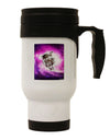 Astronaut Cat Stainless Steel 14oz Travel Mug-Travel Mugs-TooLoud-White-Davson Sales